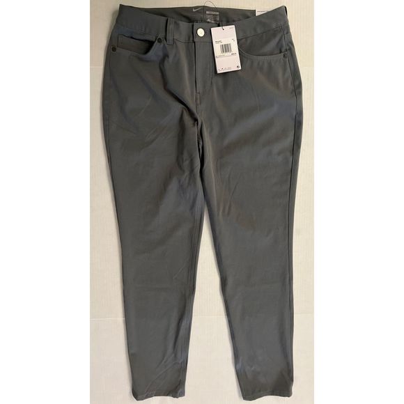 Nike BV6081 084 Women's Sz 6 Gray DRI-FIT Slim Fit Golf Pants - Picture 1 of 11